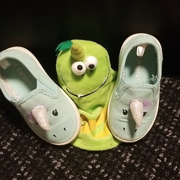 Girls Canvas Unicorn Boat Shoes - Picture 1 of 3
